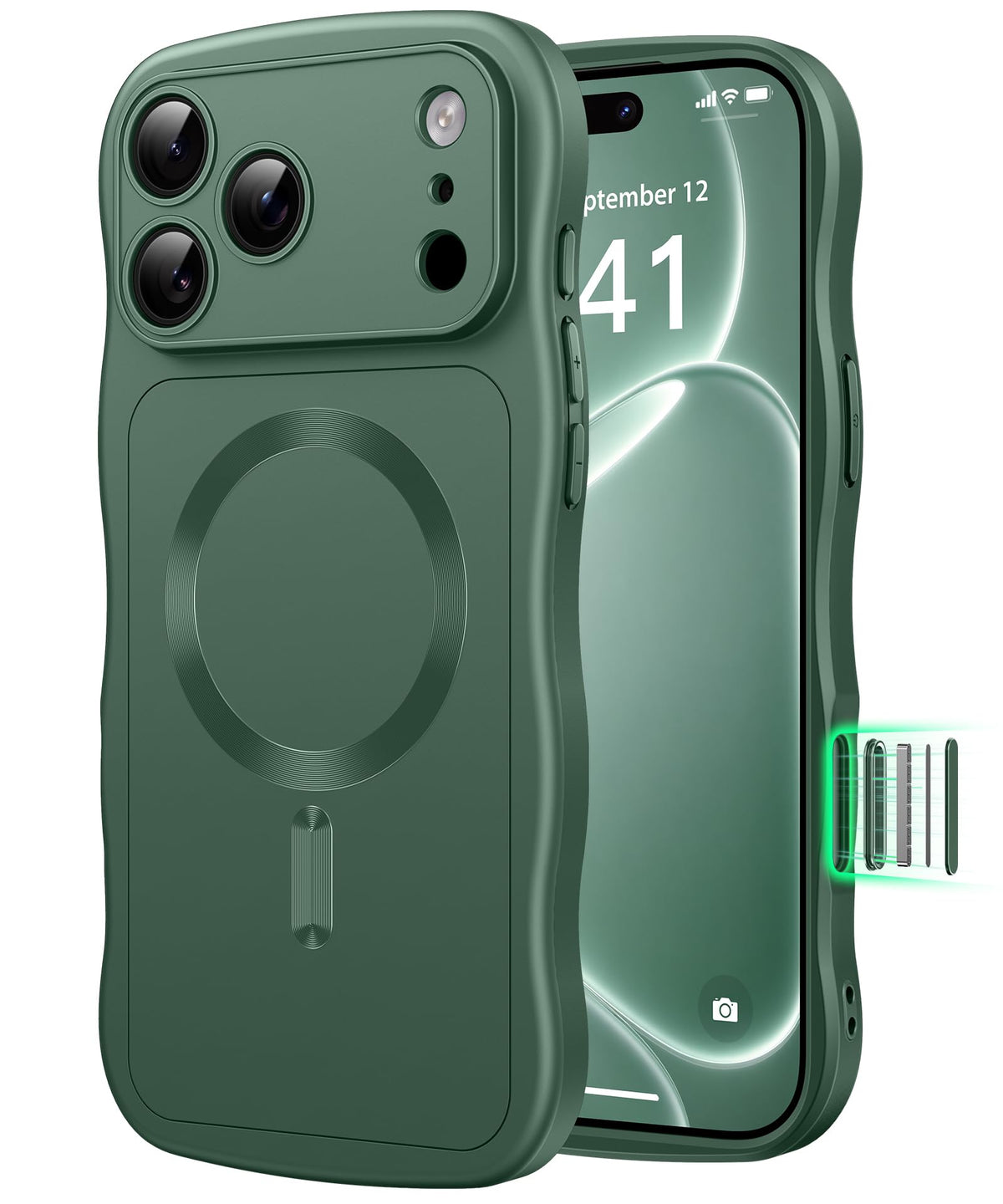 CAPRARO Magnetic for iPhone 18 Pro Max Case Wave