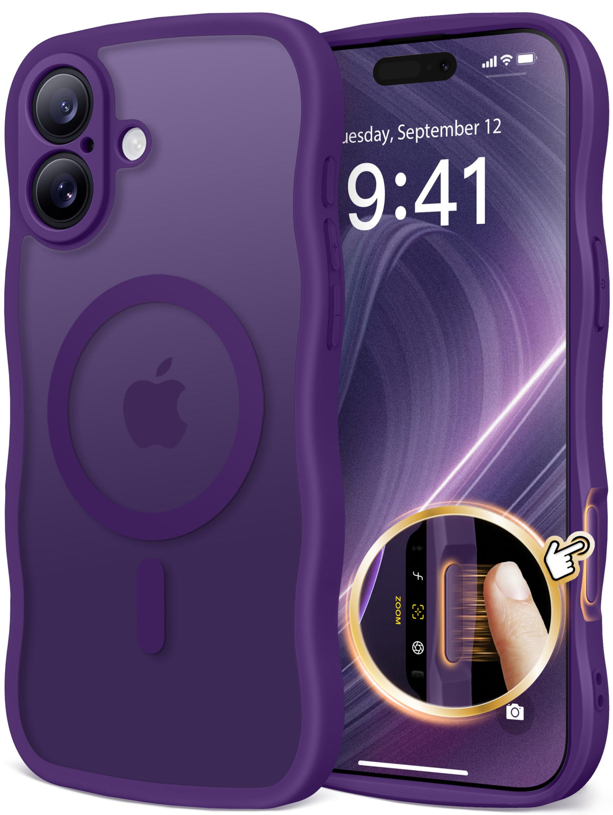 CAPRARO for iPhone 16 Case for Women, Compatible with MagSafe