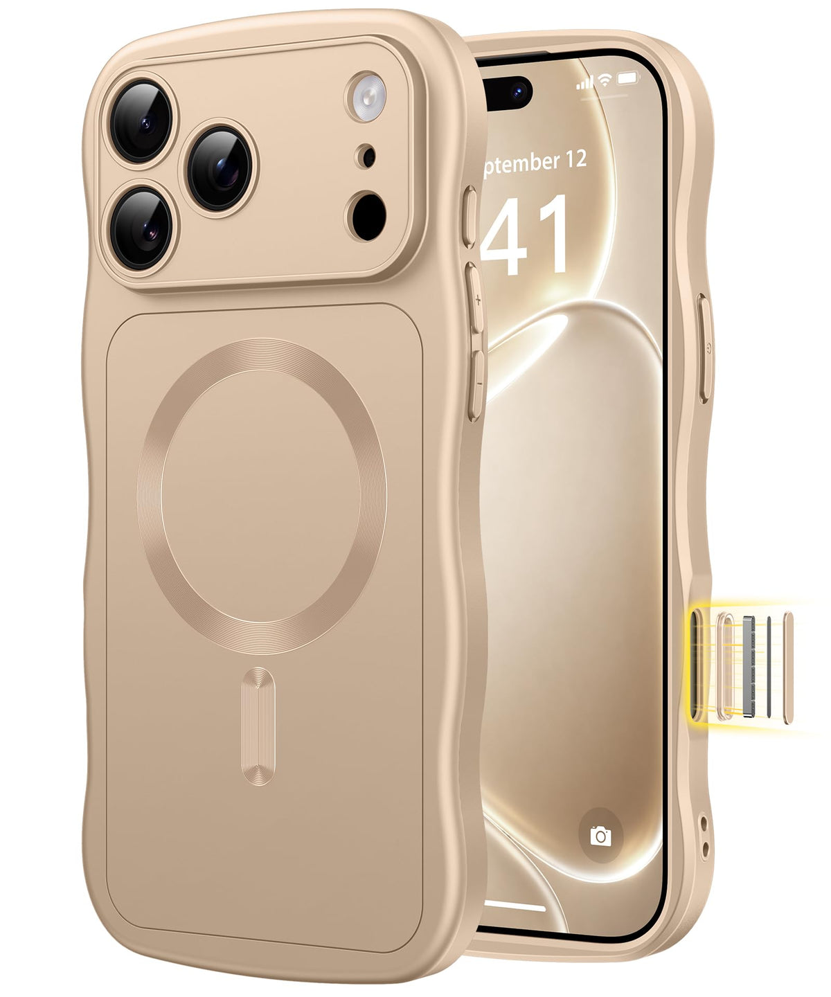 CAPRARO Magnetic for iPhone 18 Pro Max Case Wave