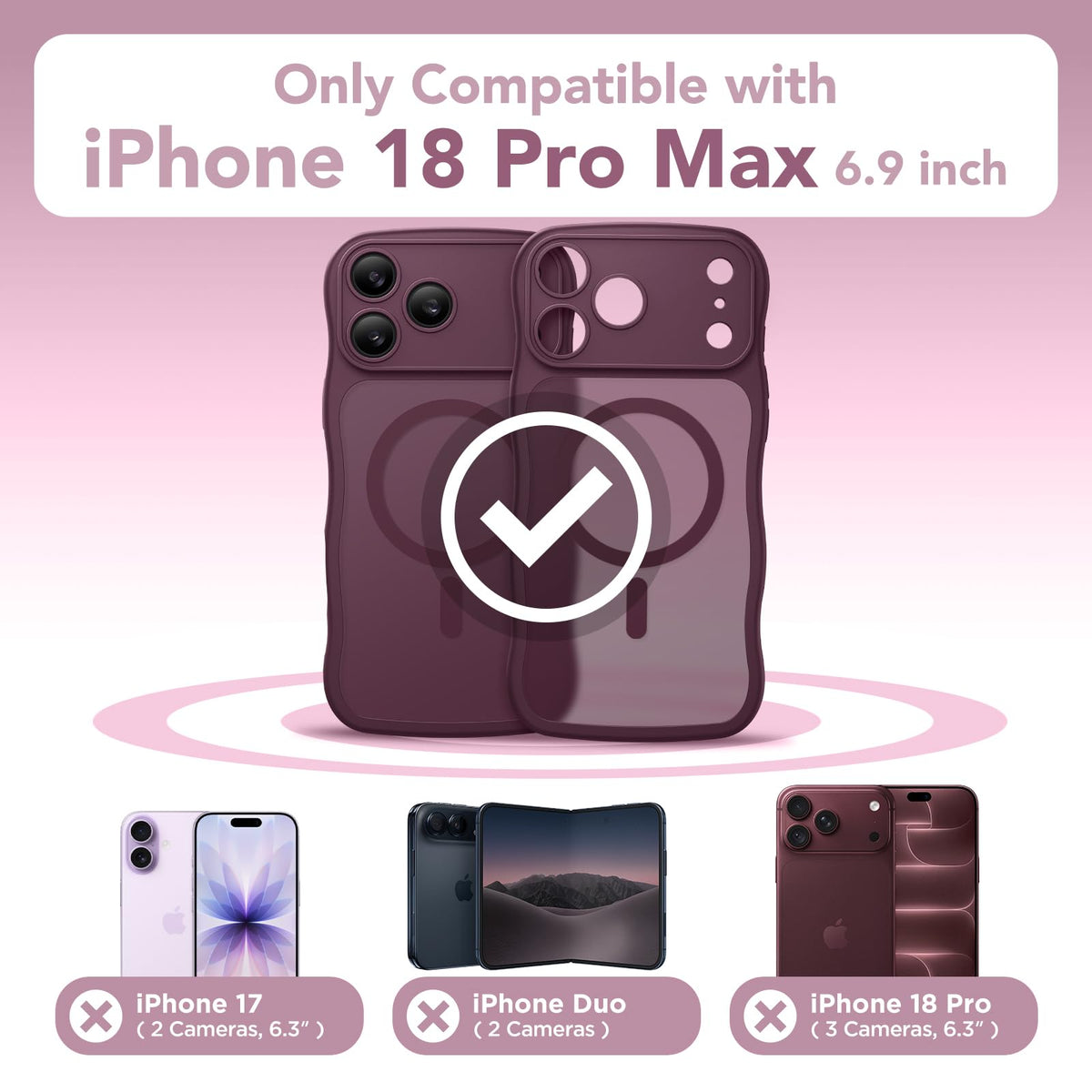 CAPRARO for iPhone 18 Pro Max Case for Women, Compatible with MagSafe