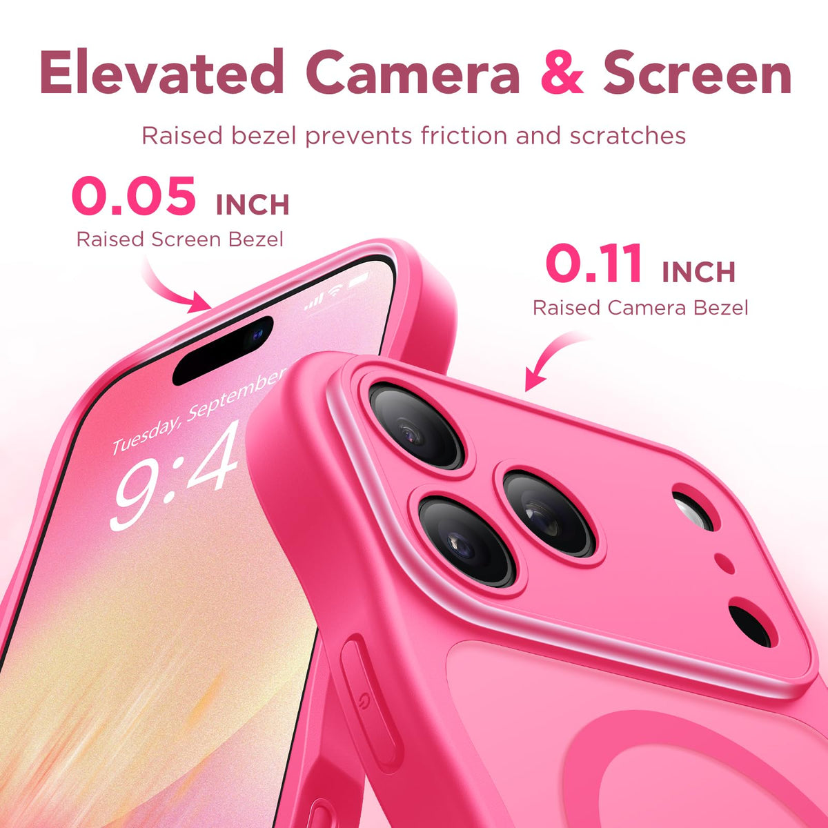 CAPRARO for iPhone 18 Pro Case for Women, Compatible with MagSafe