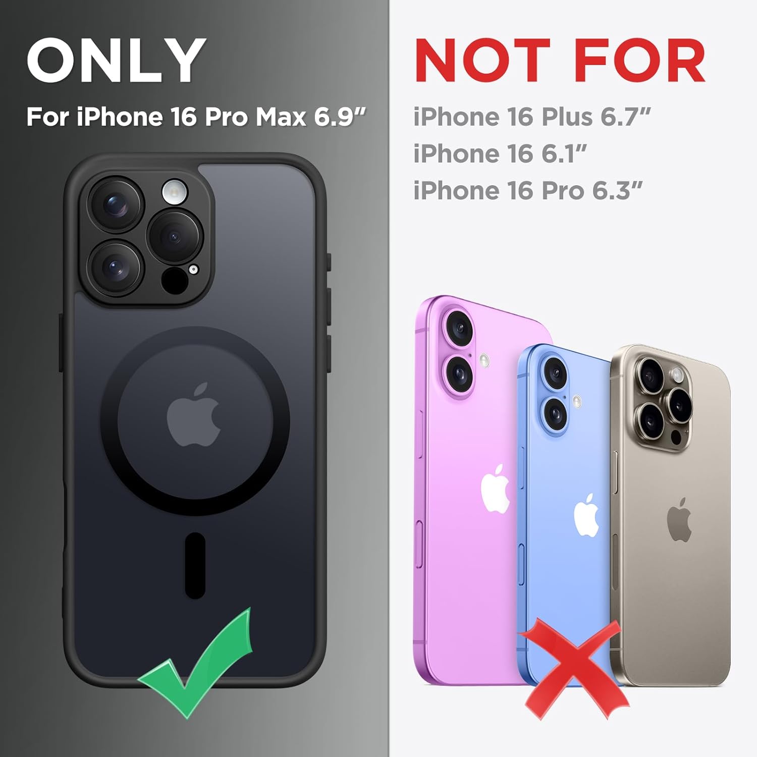 CAPRARO Magnetic Compatible with iPhone 16 Pro Max Case