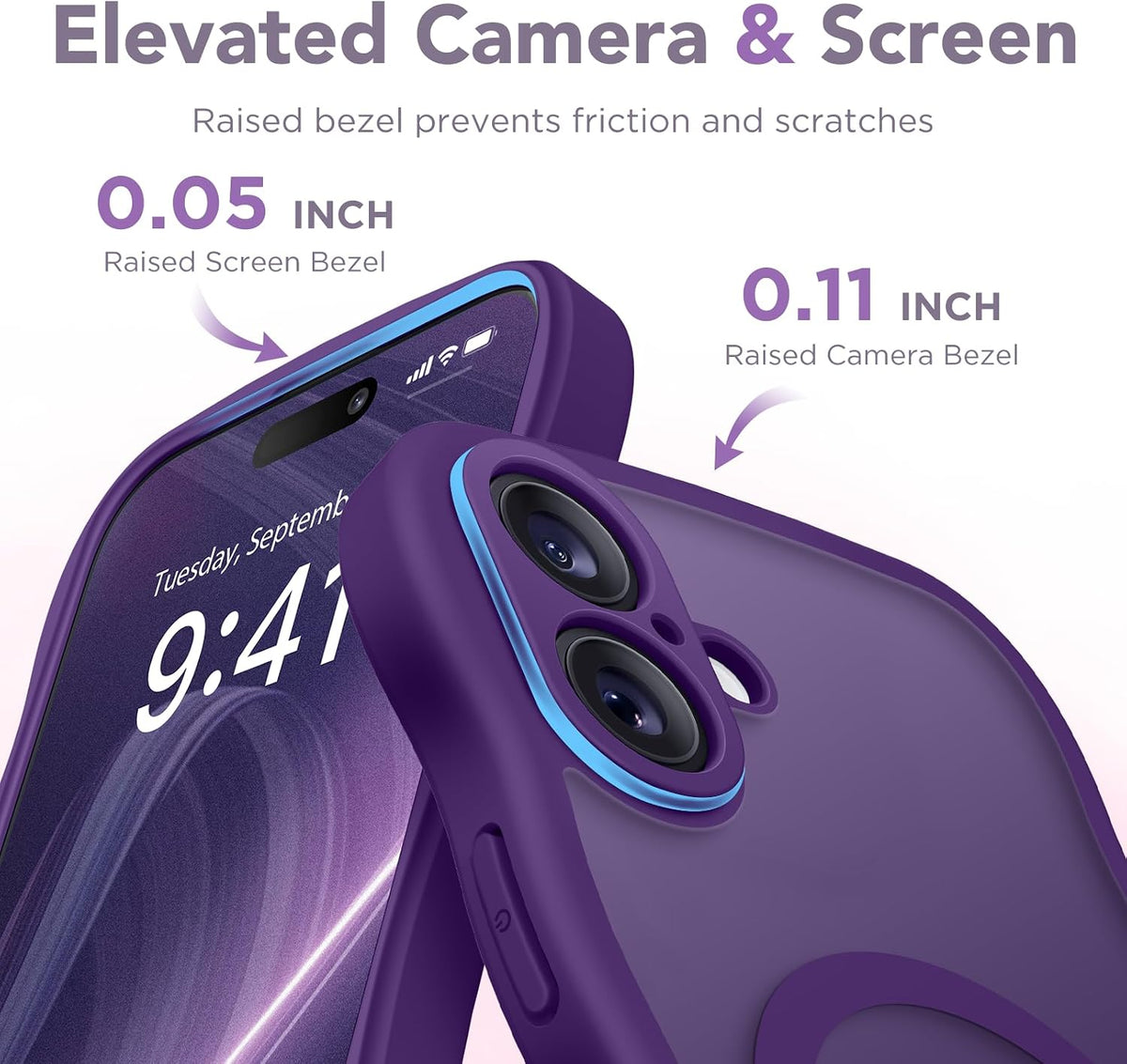 CAPRARO for iPhone 16 Case for Women, Compatible with MagSafe