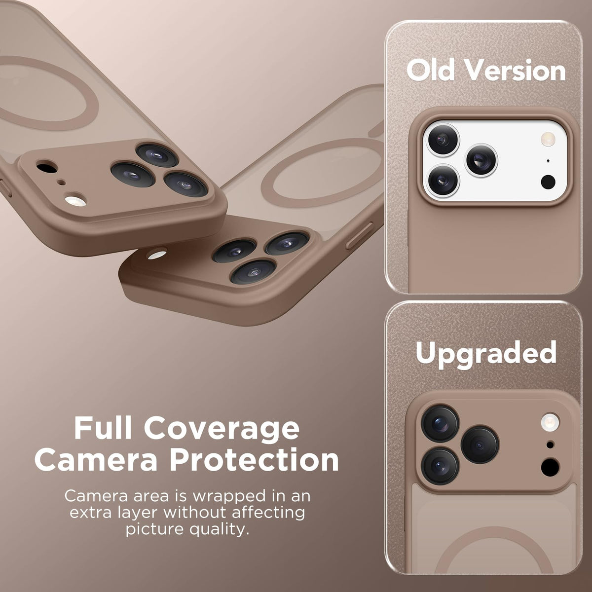 CAPRARO for iPhone 17 Pro Case, Compatible with MagSafe