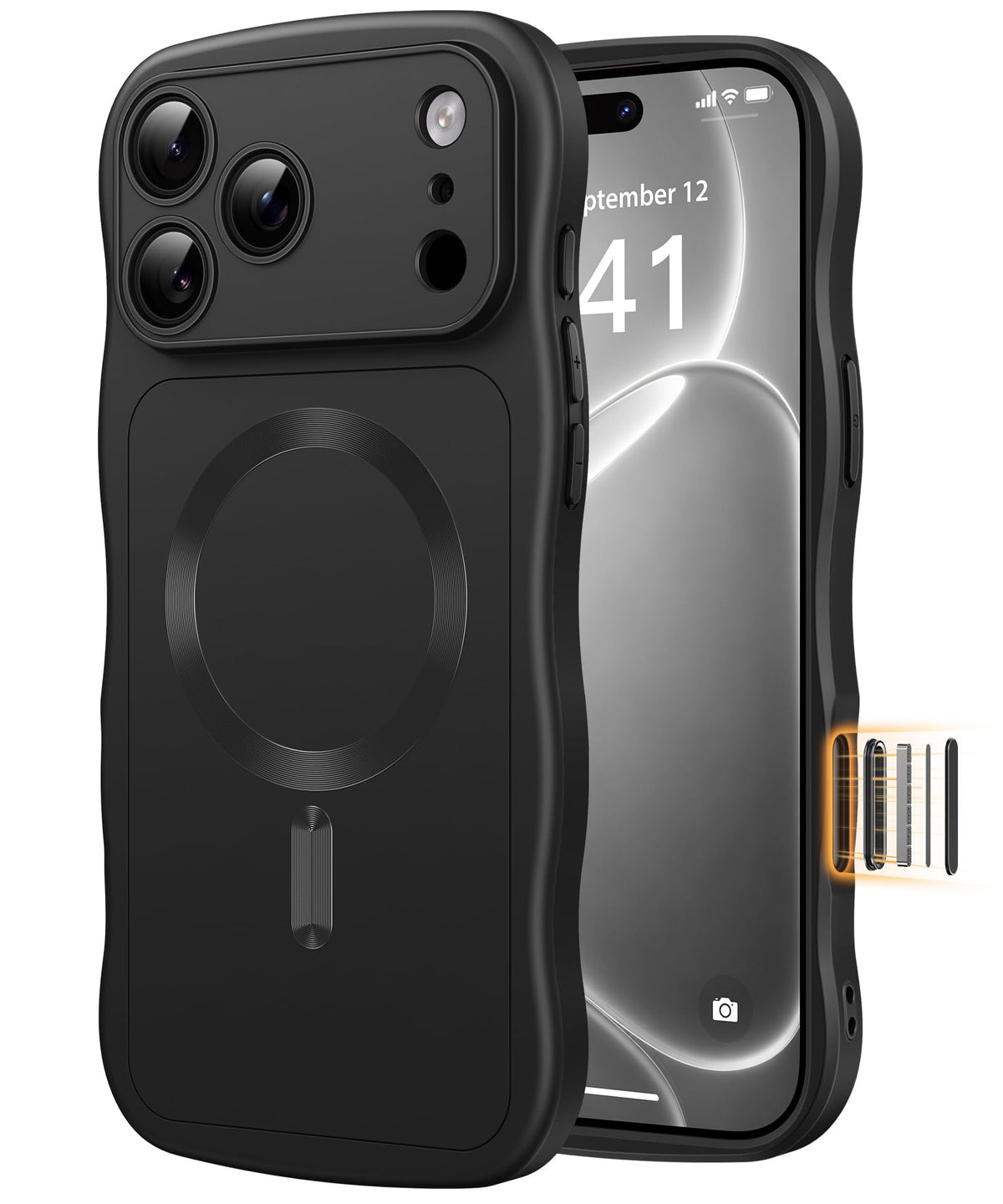 CAPRARO Magnetic for iPhone 18 Pro Max Case Wave