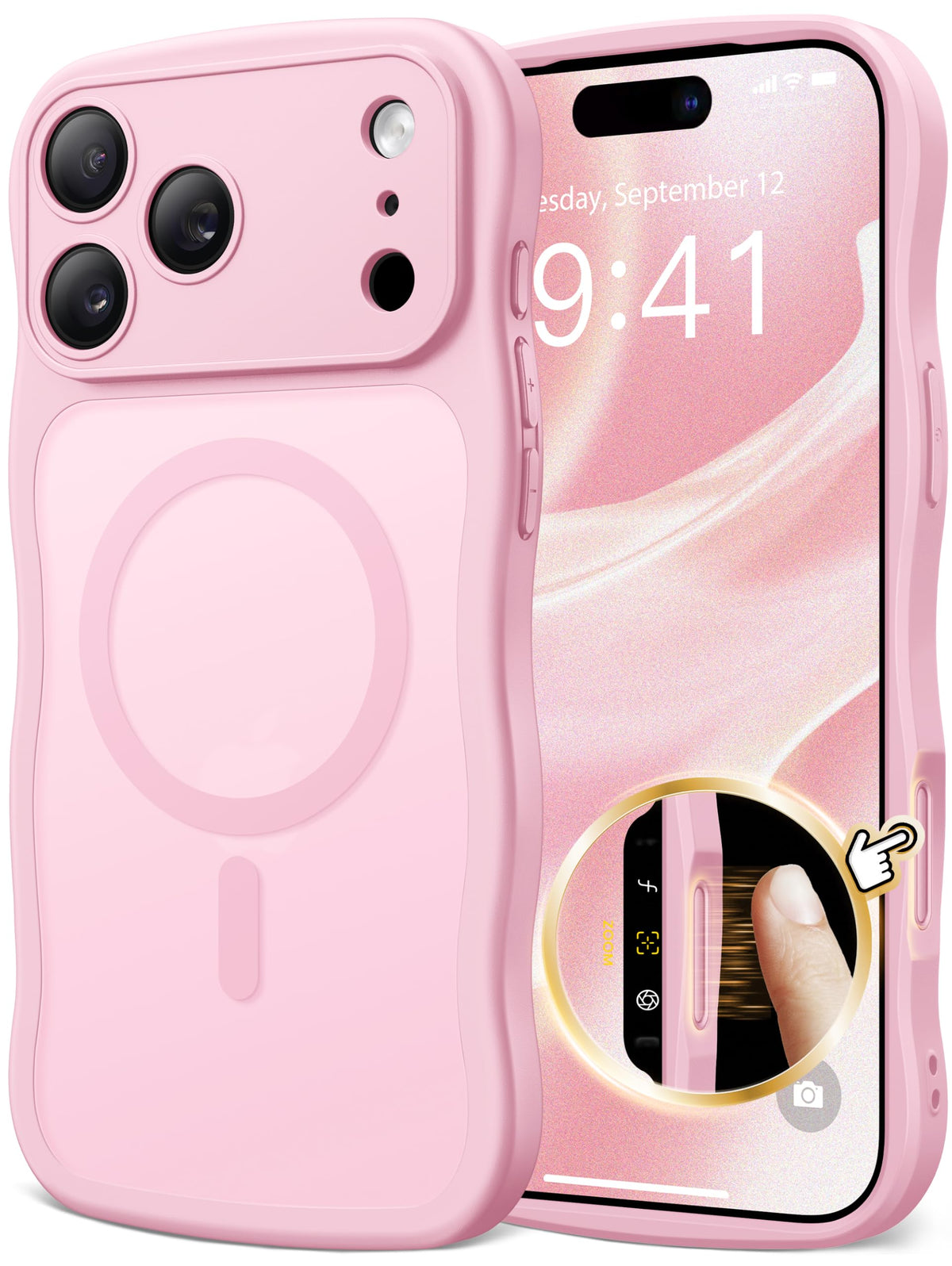 CAPRARO for iPhone 18 Pro Case for Women, Compatible with MagSafe