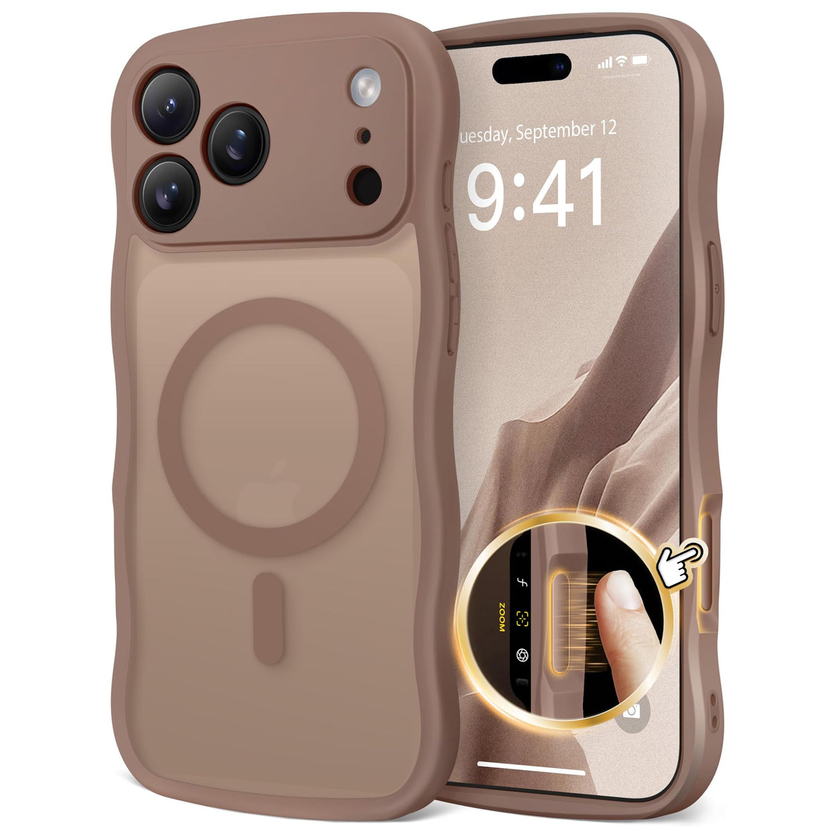 CAPRARO for iPhone 18 Pro Max Case for Women, Compatible with MagSafe