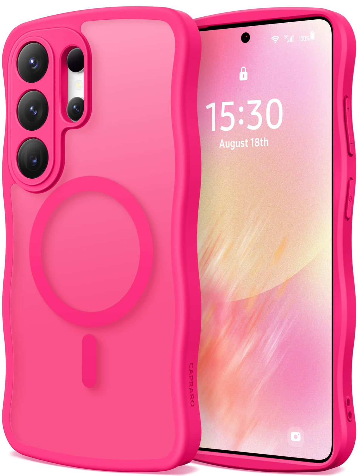CAPRARO for Samsung Galaxy S26 Ultra Case for Women, Hot Pink