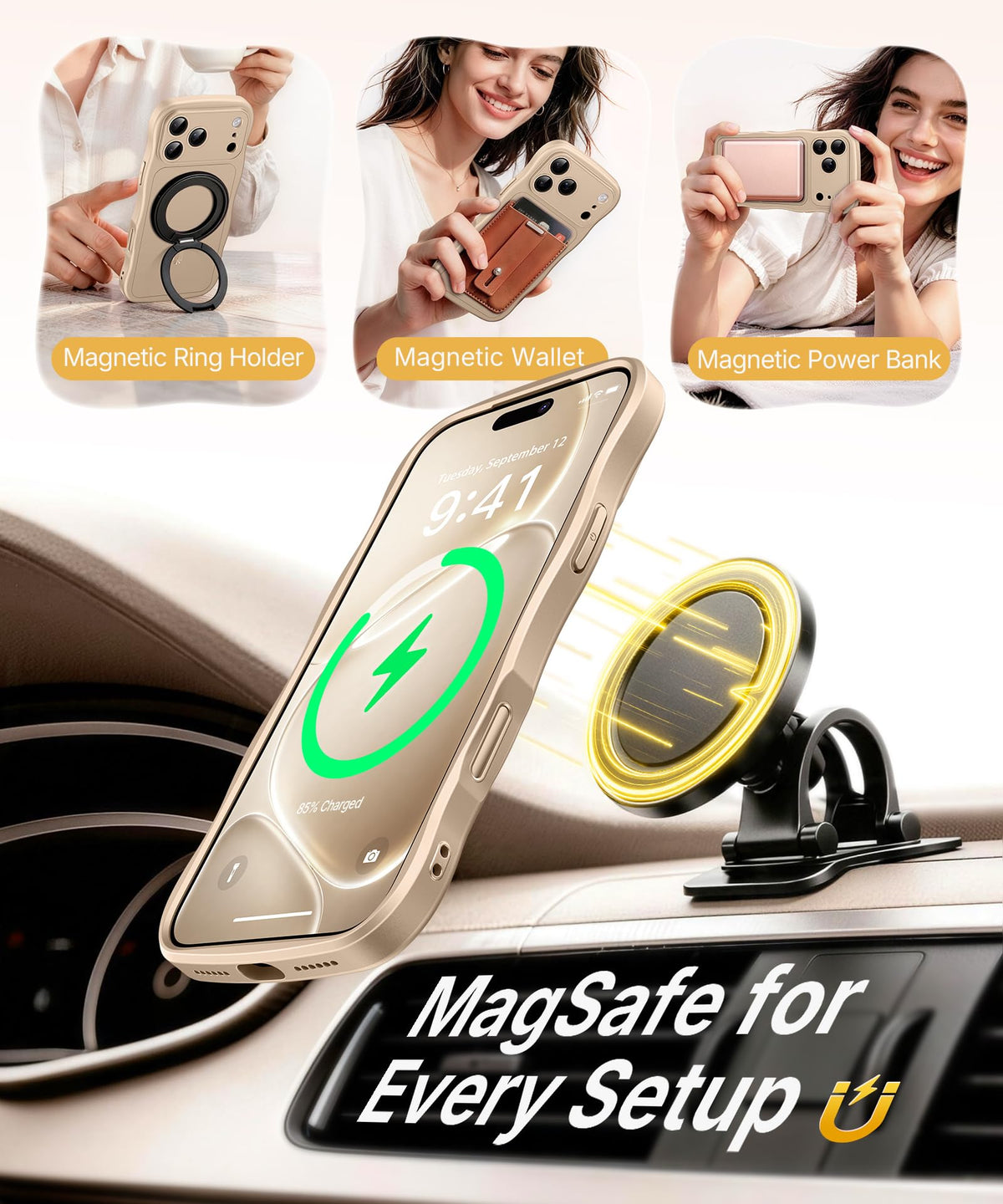 CAPRARO Magnetic for iPhone 18 Pro Max Case Wave