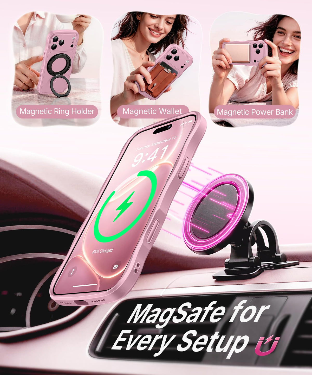 CAPRARO Magnetic for iPhone 18 Pro Case Wave