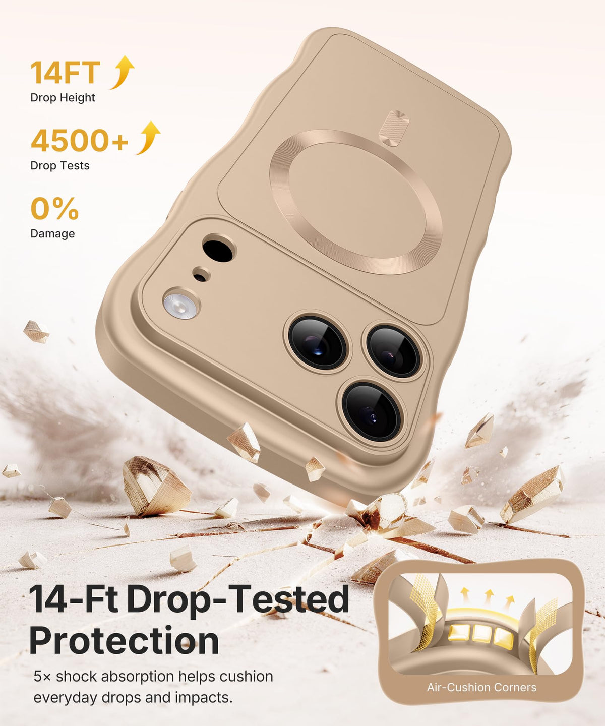 CAPRARO Magnetic for iPhone 18 Pro Max Case Wave