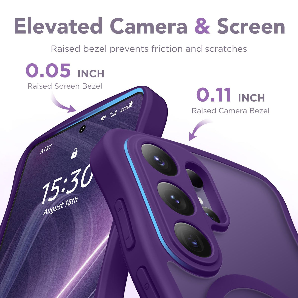 CAPRARO for Samsung Galaxy S26 Ultra Case for Women, Deep Purple
