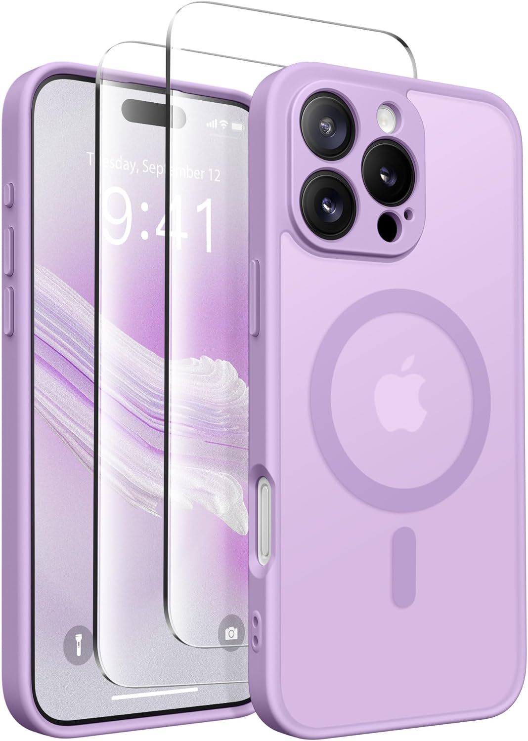 CAPRARO Magnetic Compatible with iPhone 16 Pro Case, Upgraded [Full Camera Protection] [Compatible with MagSafe]