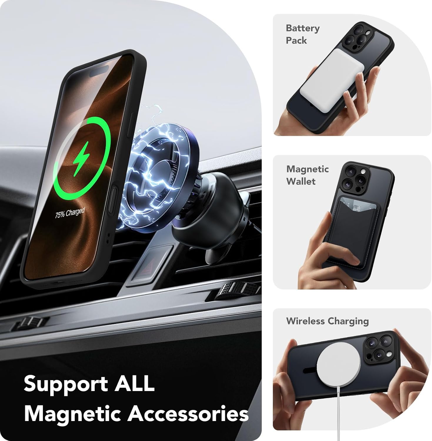 CAPRARO Magnetic Compatible with iPhone 16 Pro Max Case
