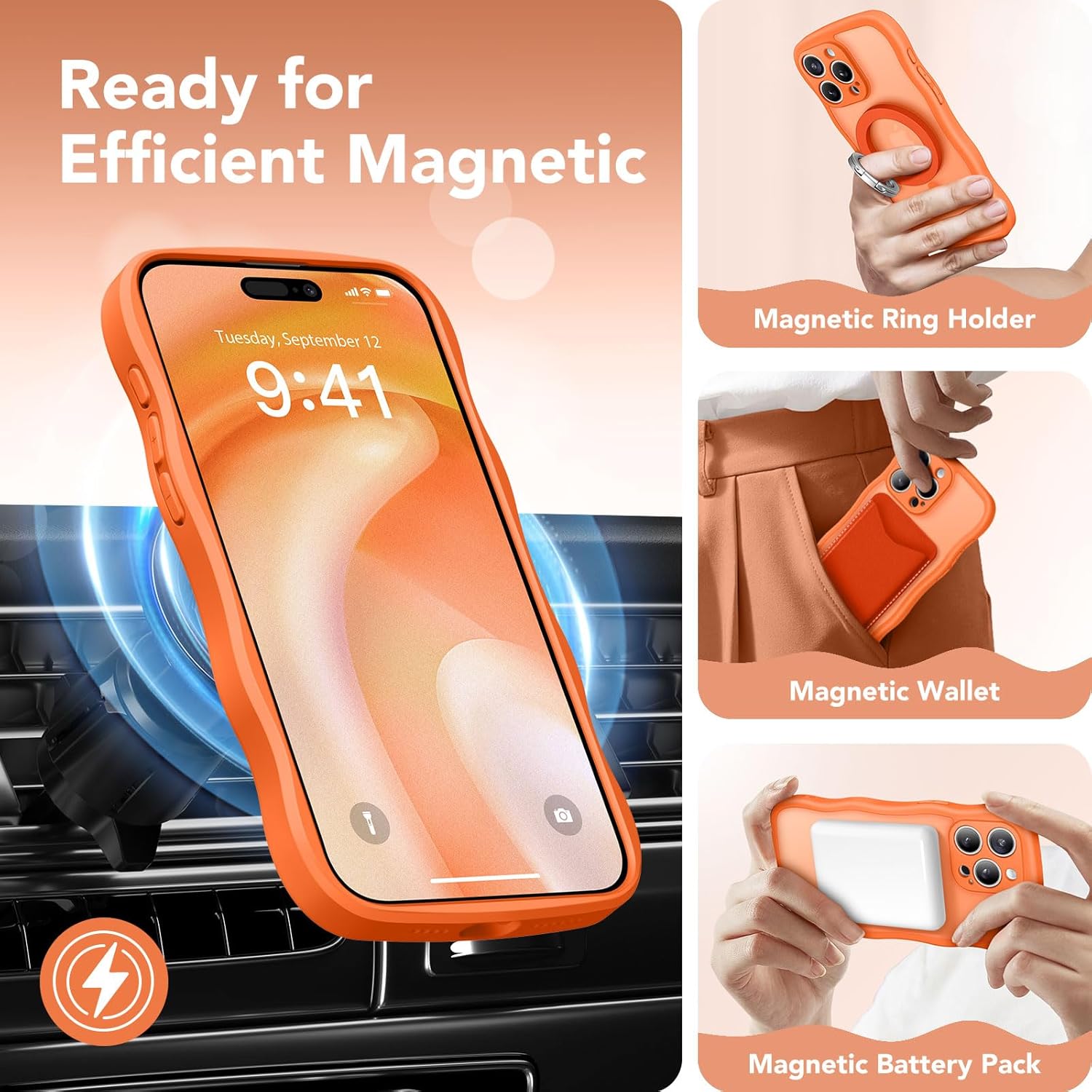 CAPRARO Cute for iPhone 15 Pro Max Case