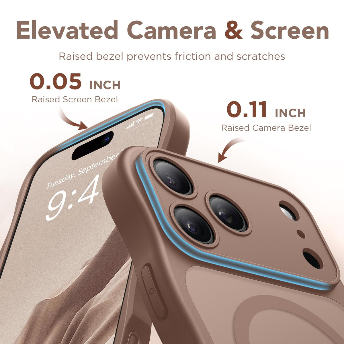 CAPRARO for iPhone 18 Pro Max Case for Women, Compatible with MagSafe