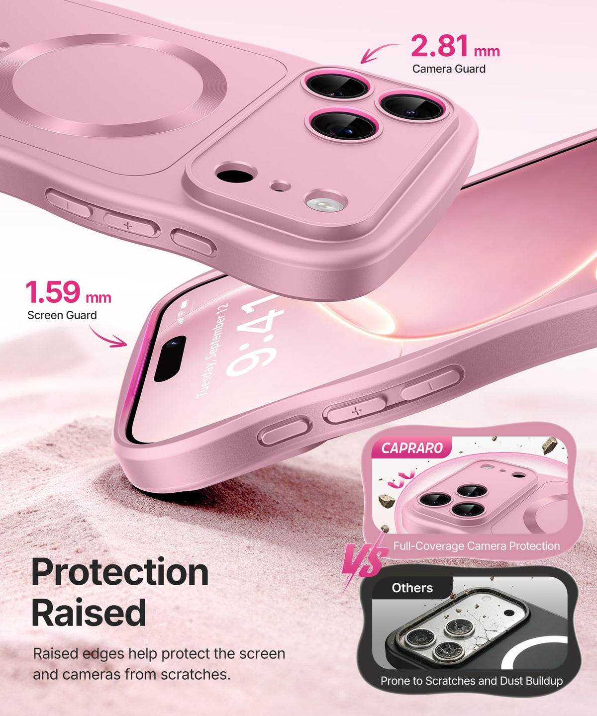 CAPRARO Magnetic for iPhone 18 Pro Case Wave