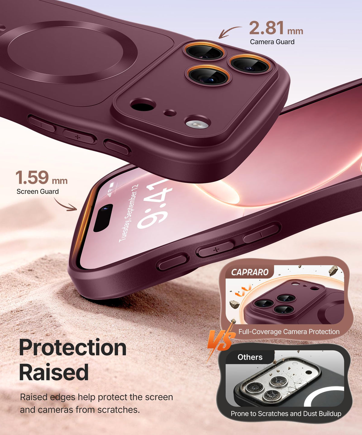 CAPRARO Magnetic for iPhone 18 Pro Max Case Wave