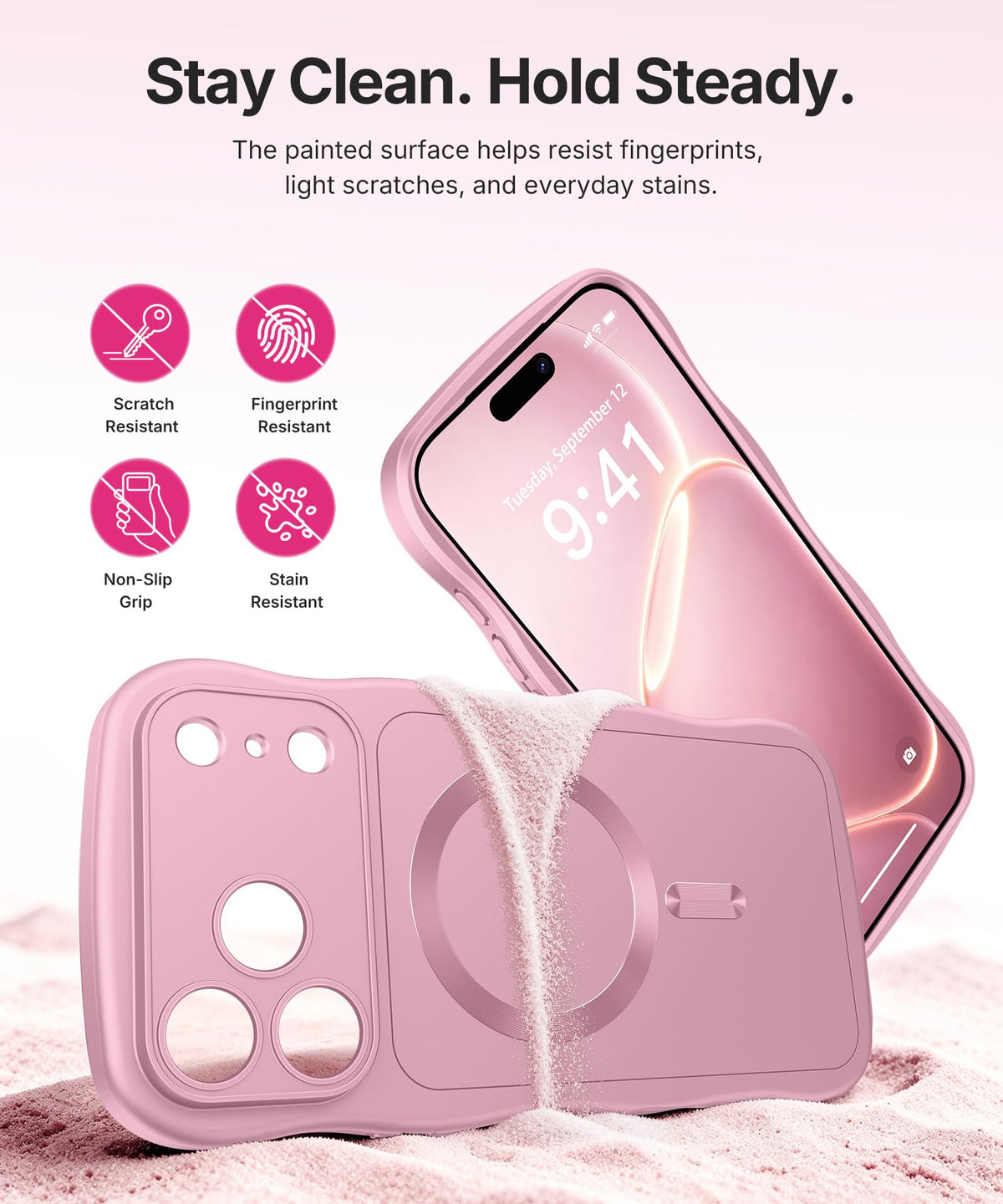 CAPRARO Magnetic for iPhone 18 Pro Case Wave