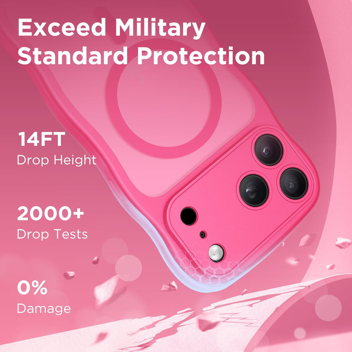 CAPRARO for iPhone 18 Pro Case for Women, Compatible with MagSafe