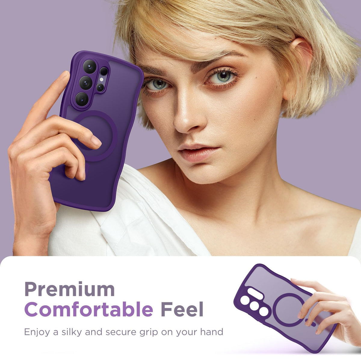 CAPRARO for Samsung Galaxy S26 Ultra Case for Women, Deep Purple