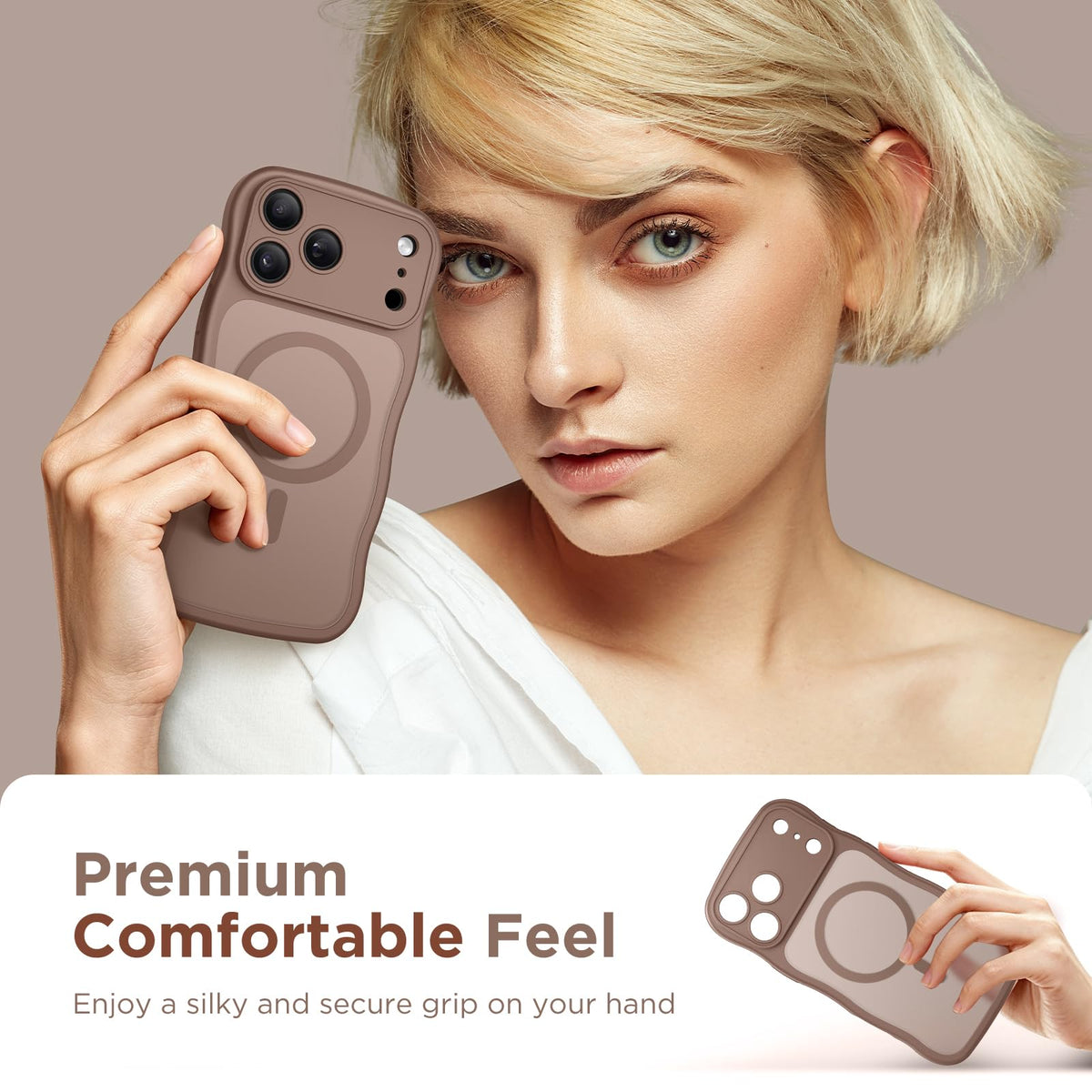 CAPRARO for iPhone 18 Pro Max Case for Women, Compatible with MagSafe